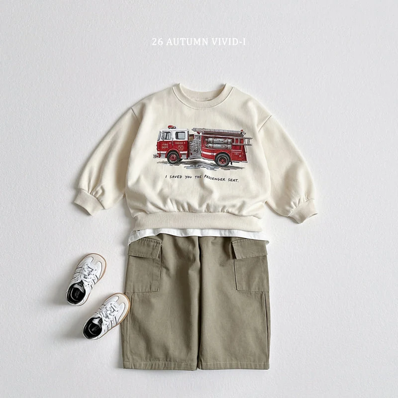 Vivid I - Korean Children Fashion - #kidzfashiontrend - Retro Car Sweatshirt - 8