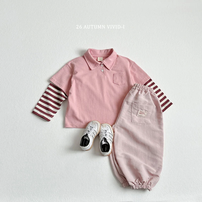Vivid I - Korean Children Fashion - #kidzfashiontrend - Label Crinkle Jogger Pants - 7