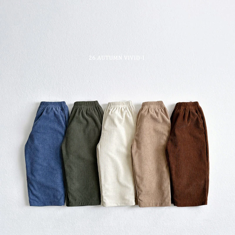 Vivid I - Korean Children Fashion - #kidzfashiontrend - Corduroy Pants