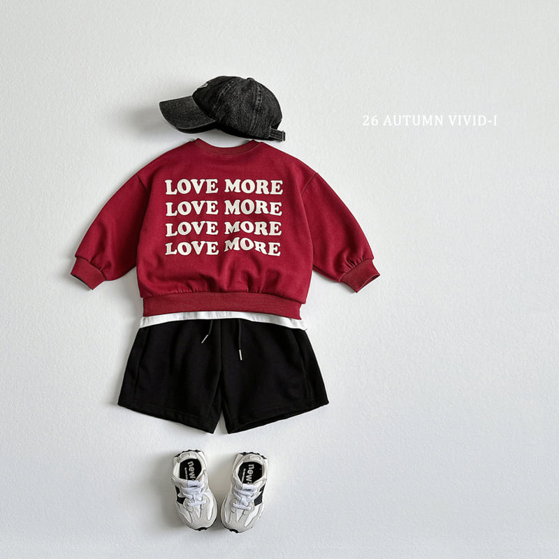 Vivid I - Korean Children Fashion - #kidzfashiontrend - Love More Sweatshirt - 8
