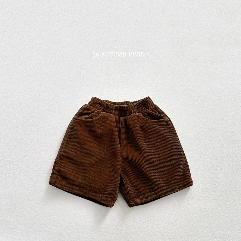 Vivid I - Korean Children Fashion - #kidzfashiontrend - Corduroy Shorts - 7