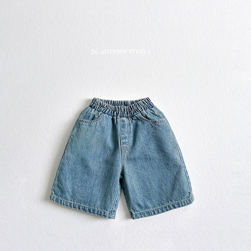 Vivid I - Korean Children Fashion - #kidzfashiontrend - Denim Shorts - 5