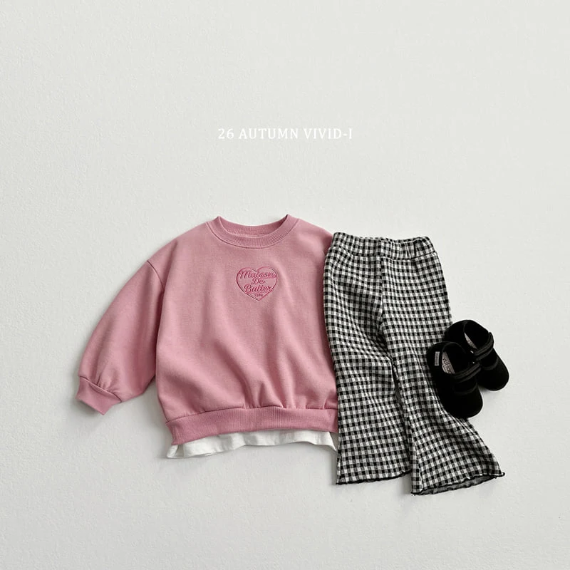 Vivid I - Korean Children Fashion - #kidzfashiontrend - Heart Embroidery Set - 11