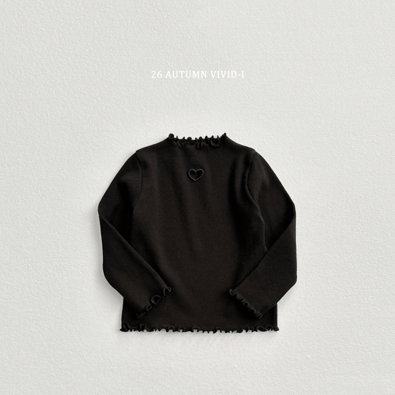 Vivid I - Korean Children Fashion - #kidzfashiontrend - Heart Eyelet Tee - 8