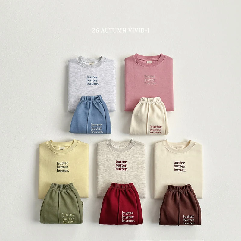 Vivid I - Korean Children Fashion - #kidzfashiontrend - Butter Colorblock Set - 3