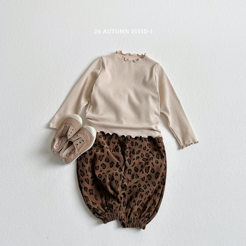 Vivid I - Korean Children Fashion - #littlefashionista - Soft Ribbed Lalla Tee - 6