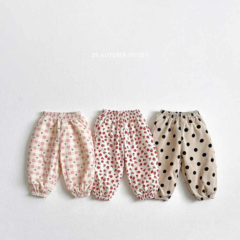 Vivid I - Korean Children Fashion - #littlefashionista - Corduroy Patterned Jogger Pants - 5