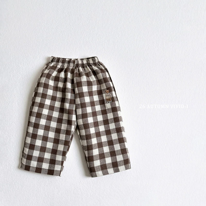 Vivid I - Korean Children Fashion - #Kfashion4kids - BB Check Pants - 4