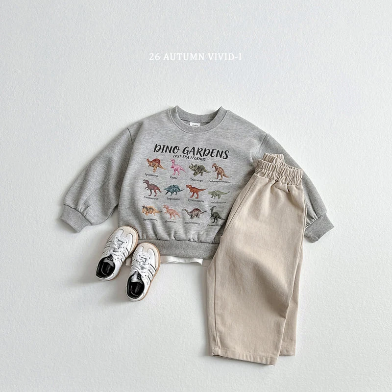 Vivid I - Korean Children Fashion - #littlefashionista - Dino Park Sweatshirt - 11