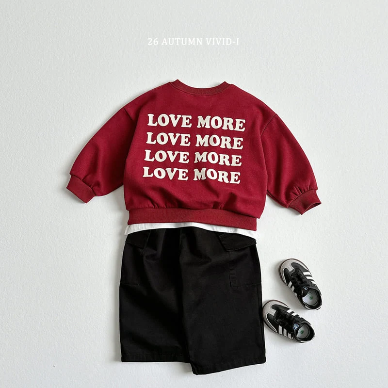 Vivid I - Korean Children Fashion - #littlefashionista - Love More Sweatshirt - 10