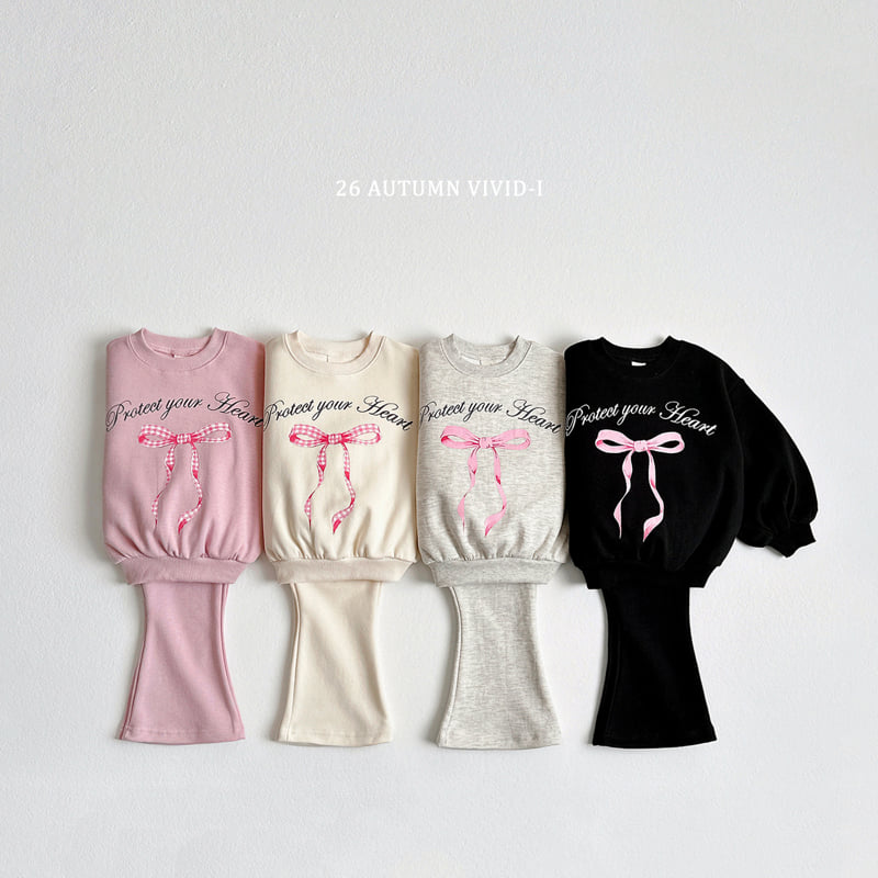 Vivid I - Korean Children Fashion - #littlefashionista - Pink Ribbon Set