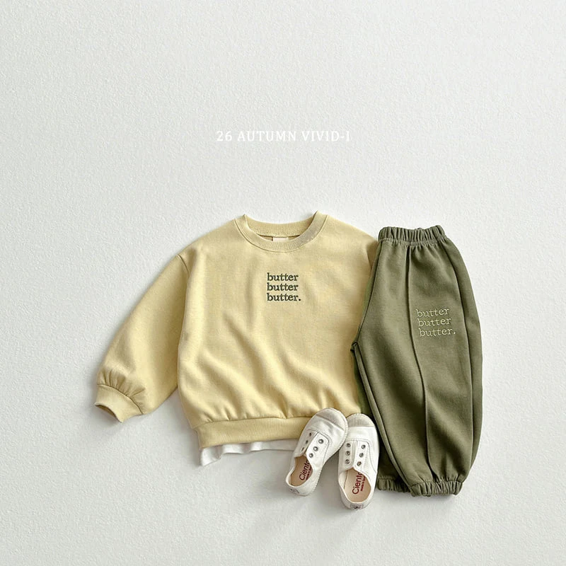 Vivid I - Korean Children Fashion - #littlefashionista - Butter Colorblock Set - 5