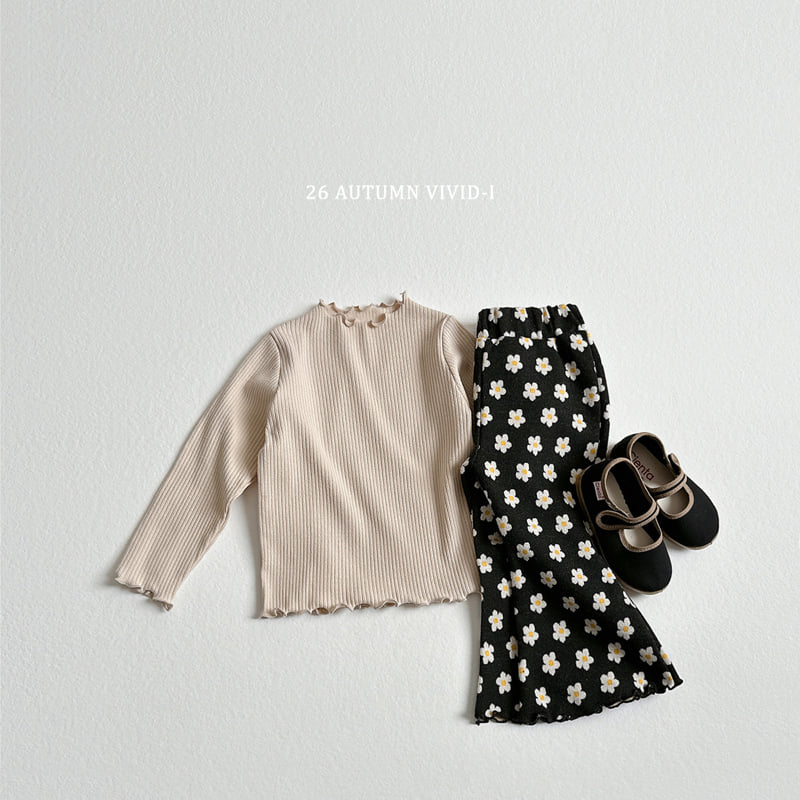 Vivid I - Korean Children Fashion - #magicofchildhood - Soft Ribbed Lalla Tee - 7