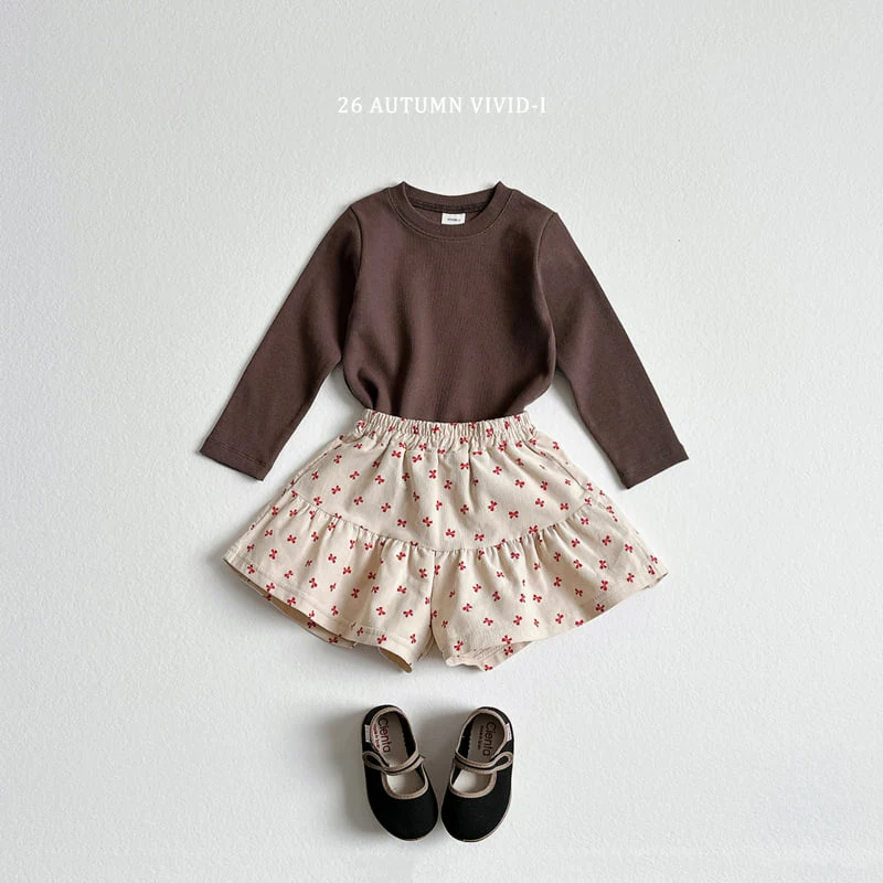 Vivid I - Korean Children Fashion - #magicofchildhood - Label Ribbed Tee - 11