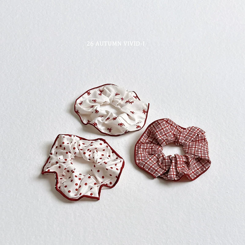 Vivid I - Korean Children Fashion - #magicofchildhood - Pattern Scrunchie