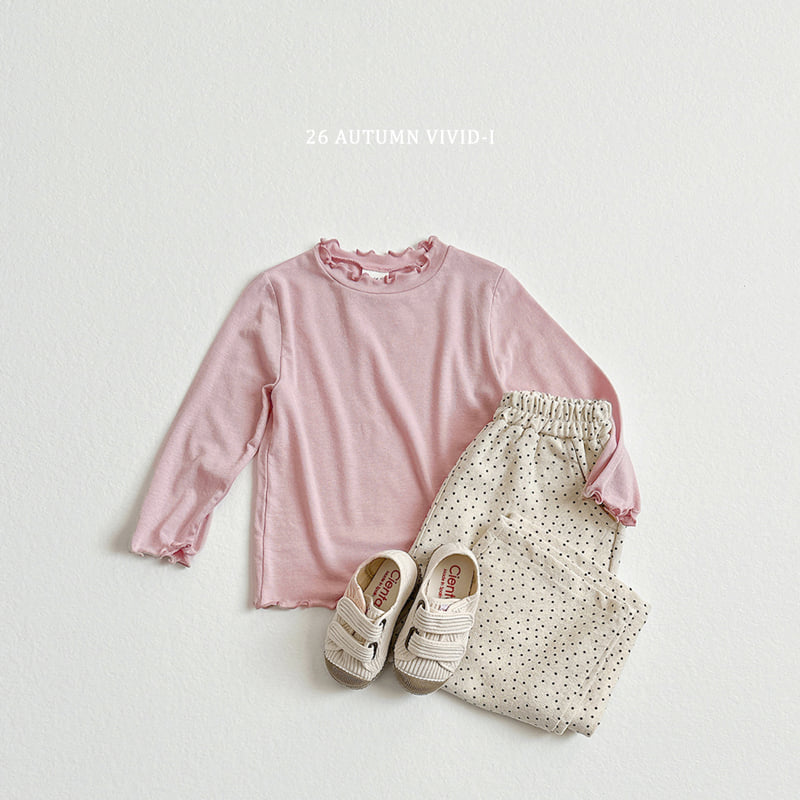 Vivid I - Korean Children Fashion - #magicofchildhood - Soft Girls Lalla Tee - 8