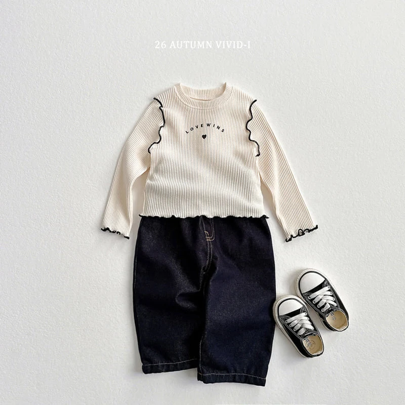Vivid I - Korean Children Fashion - #minifashionista - Love One's Lalla Tee - 10
