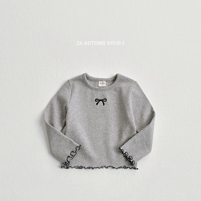 Vivid I - Korean Children Fashion - #minifashionista - Ribbon Span Lalla Tee - 5