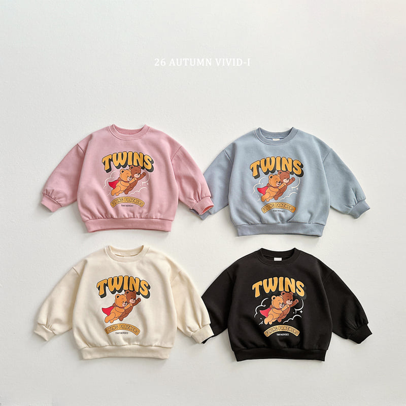 Vivid I - Korean Children Fashion - #minifashionista - Super Bear Sweatshirt