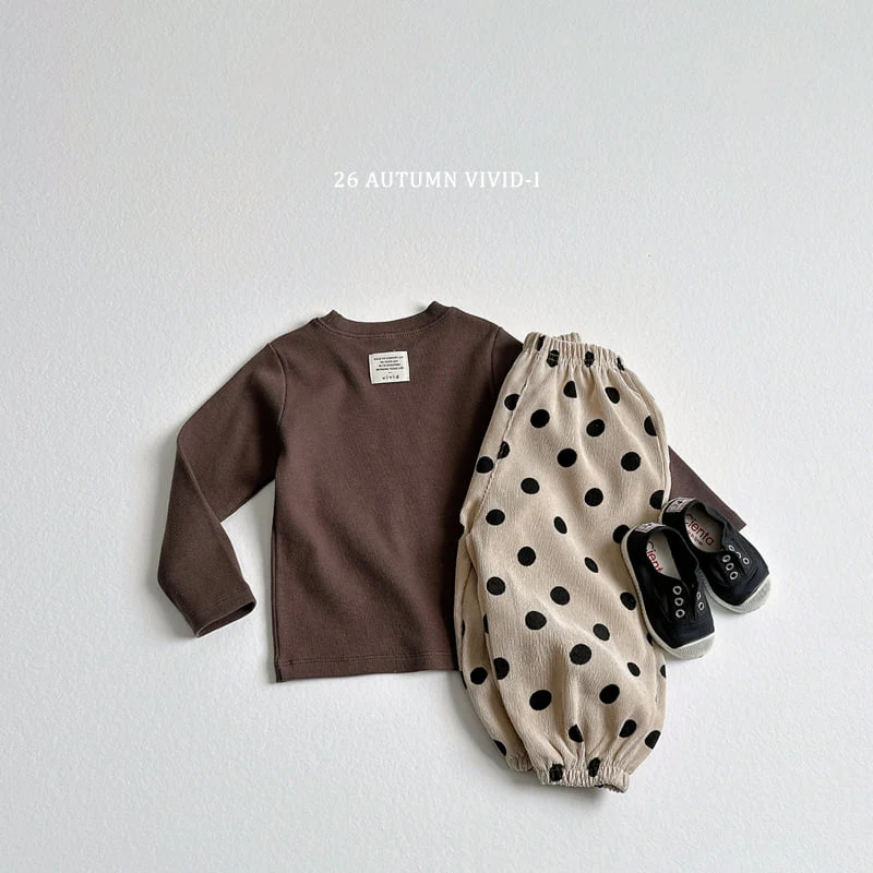 Vivid I - Korean Children Fashion - #minifashionista - Label Ribbed Tee - 12