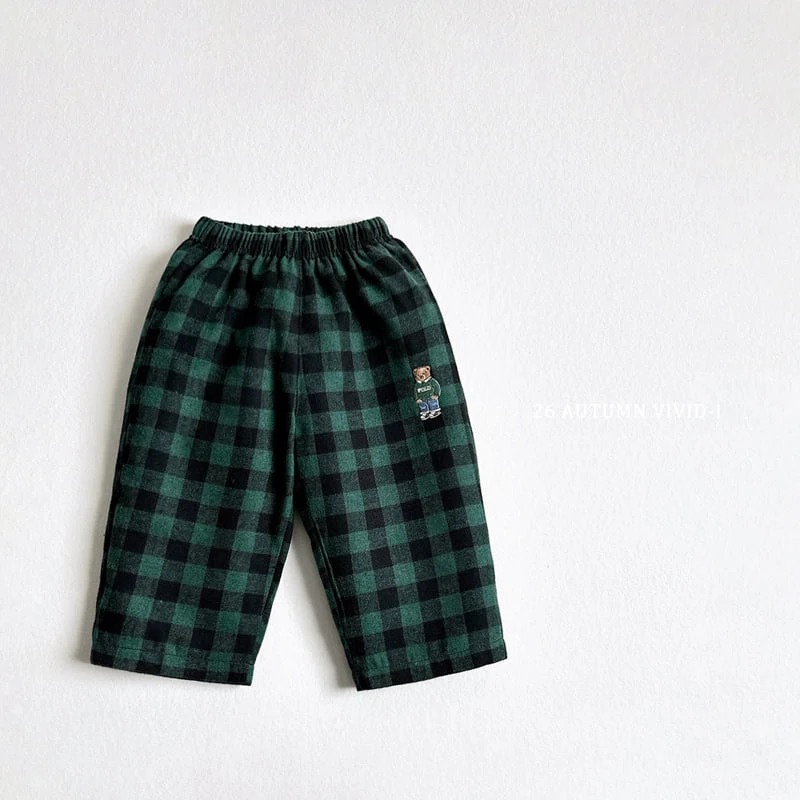 Vivid I - Korean Children Fashion - #minifashionista - BB Check Pants - 6