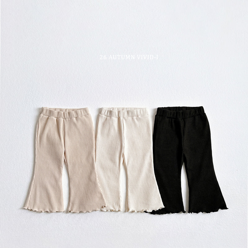 Vivid I - Korean Children Fashion - #minifashionista - Gold Span Flare Pants - 3