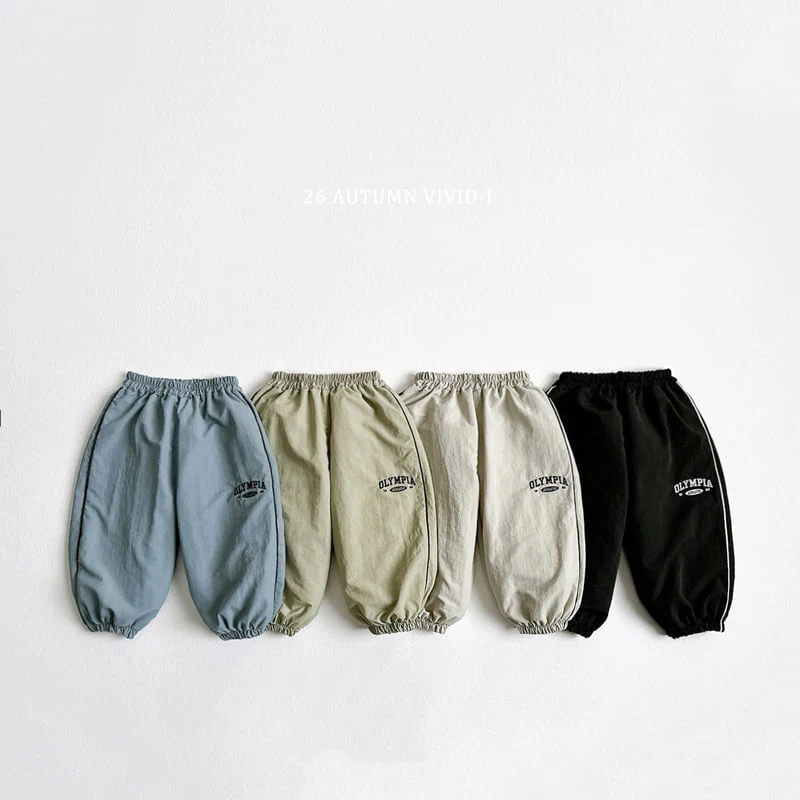 Vivid I - Korean Children Fashion - #prettylittlegirls - Olympia Crinkle Jogger Pants  - 3