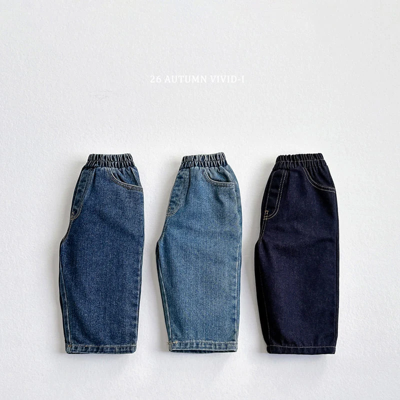 Vivid I - Korean Children Fashion - #prettylittlegirls - Standard Denim Pants