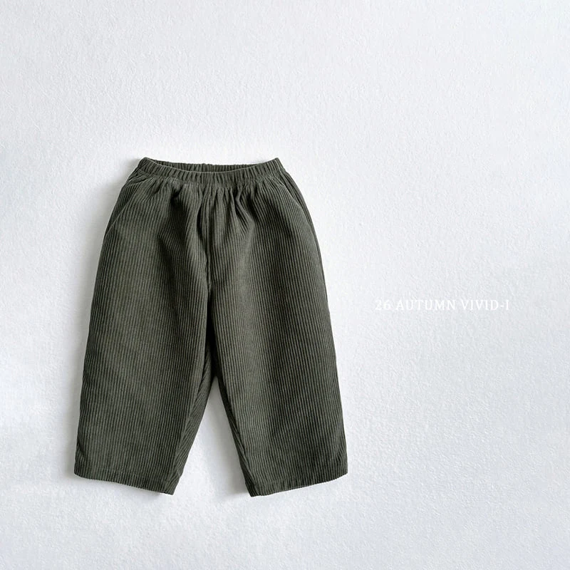 Vivid I - Korean Children Fashion - #prettylittlegirls - Corduroy Pants - 6
