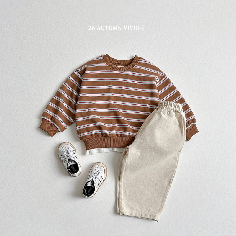 Vivid I - Korean Children Fashion - #prettylittlegirls - Multi Colorblock Stripe Sweatshirt - 5
