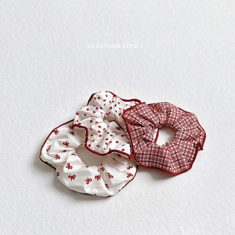 Vivid I - Korean Children Fashion - #prettylittlegirls - Pattern Scrunchie - 3