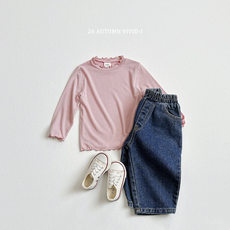 Vivid I - Korean Children Fashion - #prettylittlegirls - Soft Girls Lalla Tee - 10