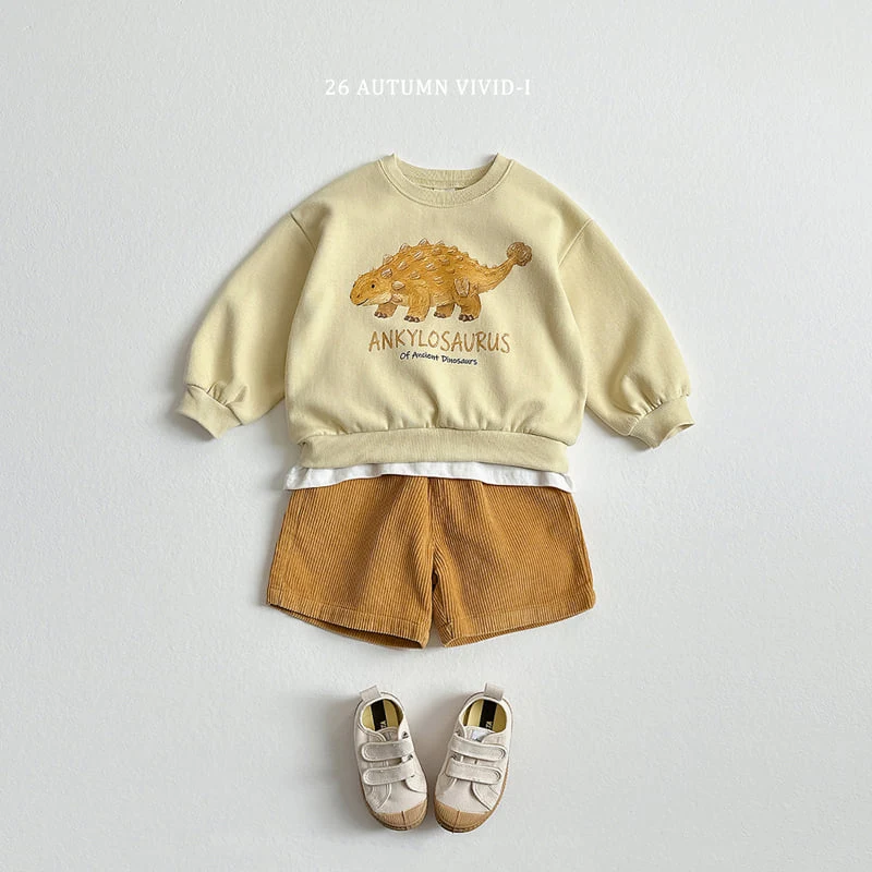 Vivid I - Korean Children Fashion - #prettylittlegirls - Painting Dino Sweatshirt - 7