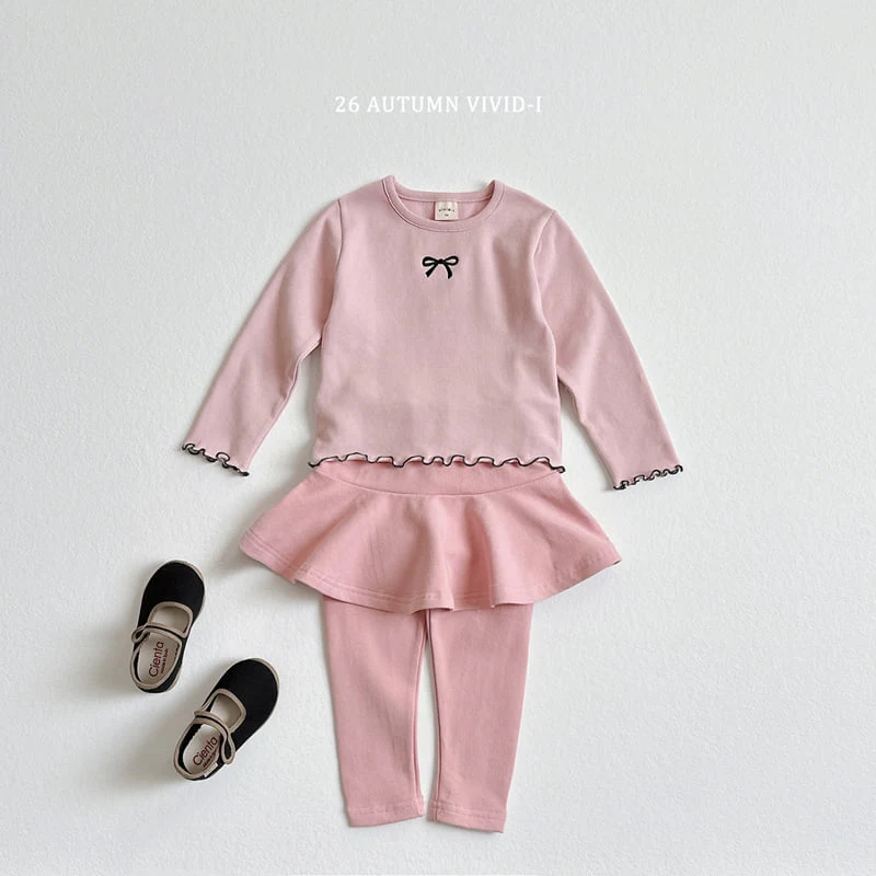 Vivid I - Korean Children Fashion - #stylishchildhood - Ribbon Span Lalla Tee - 9