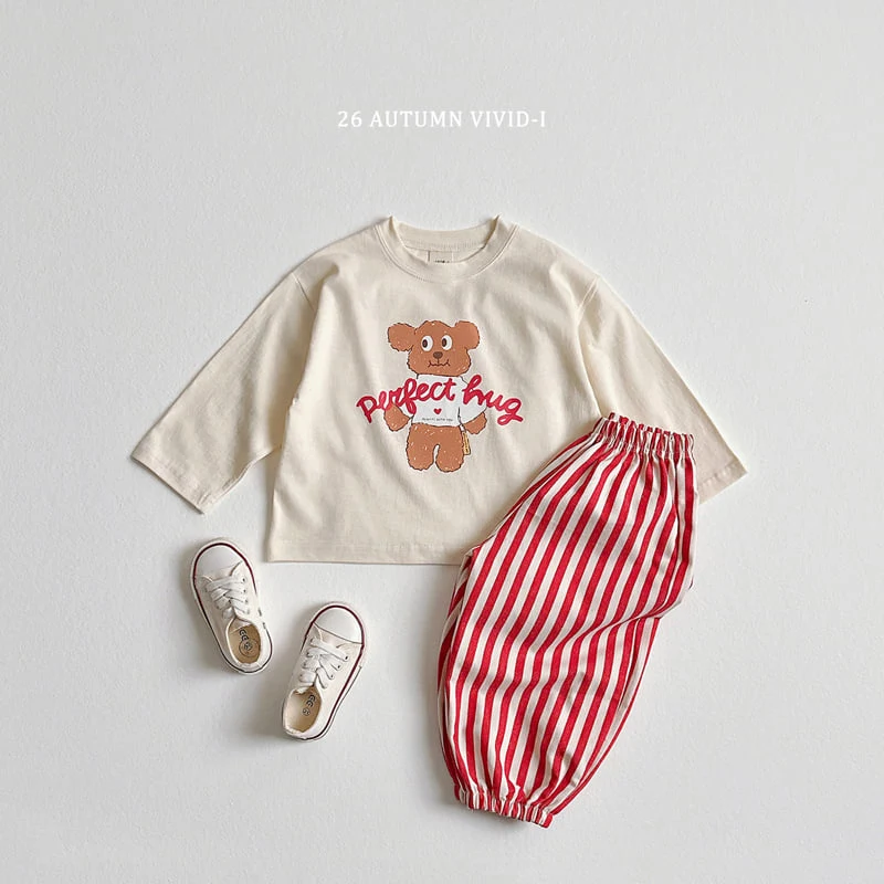 Vivid I - Korean Children Fashion - #stylishchildhood - Vertical Stripe Jogger - 8