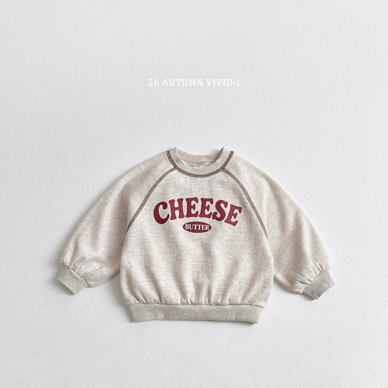 Vivid I - Korean Children Fashion - #stylishchildhood - Cheese Stitch Sweatshirt - 3