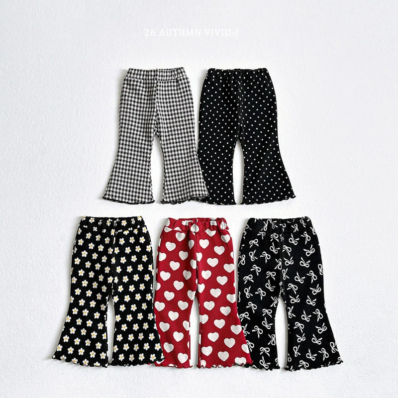 Vivid I - Korean Children Fashion - #todddlerfashion - Autumn Pattern Pants - 3