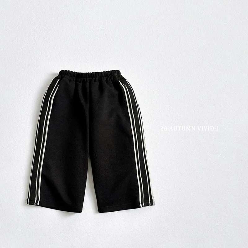 Vivid I - Korean Children Fashion - #todddlerfashion - Multi Line Pants - 5