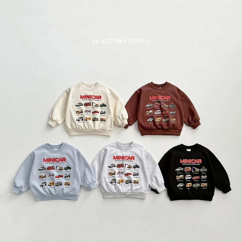Vivid I - Korean Children Fashion - #todddlerfashion - Mini Moters Sweatshirt - 3