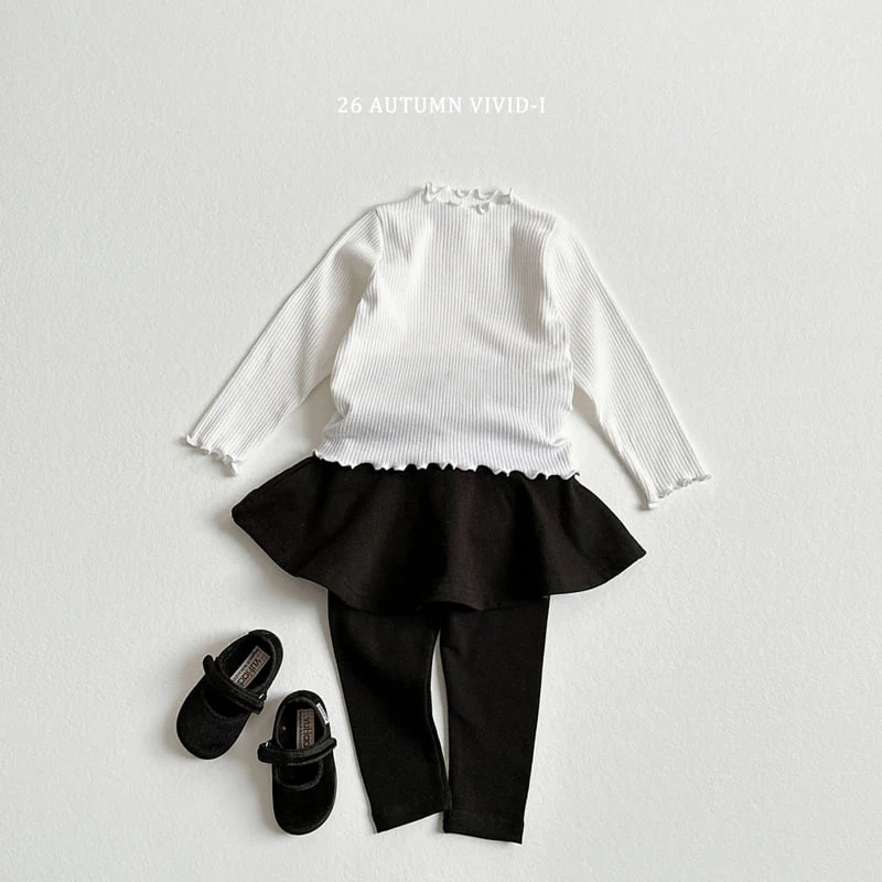 Vivid I - Korean Children Fashion - #todddlerfashion - BB Skirt Leggings - 8