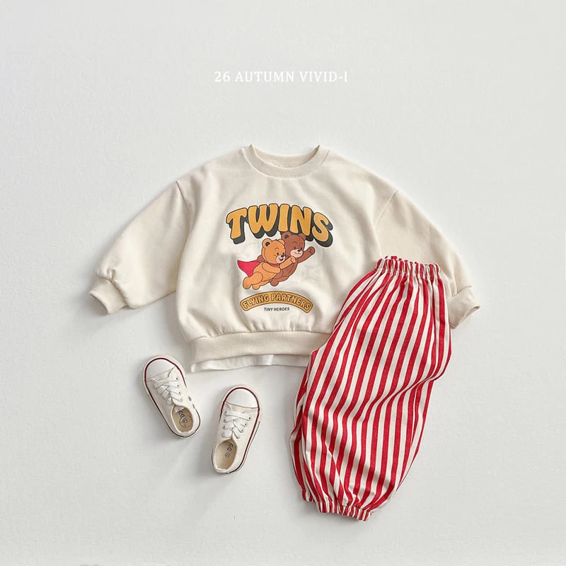 Vivid I - Korean Children Fashion - #toddlerclothing - Vertical Stripe Jogger - 7