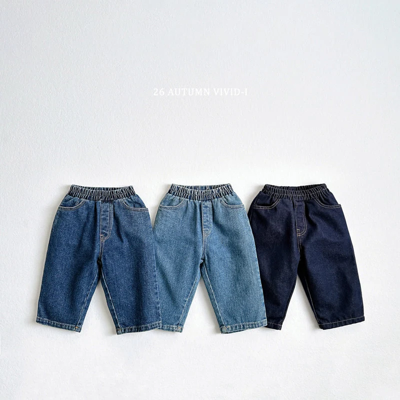 Vivid I - Korean Children Fashion - #toddlerclothing - Standard Denim Pants - 3