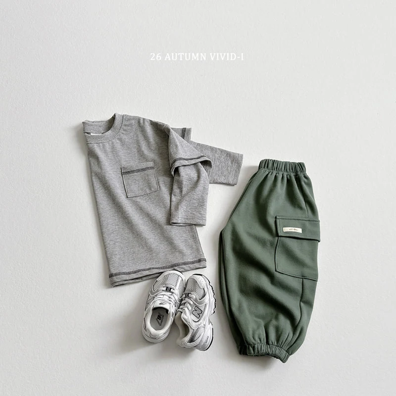 Vivid I - Korean Children Fashion - #toddlerclothing - Stitch Layered Tee - 10