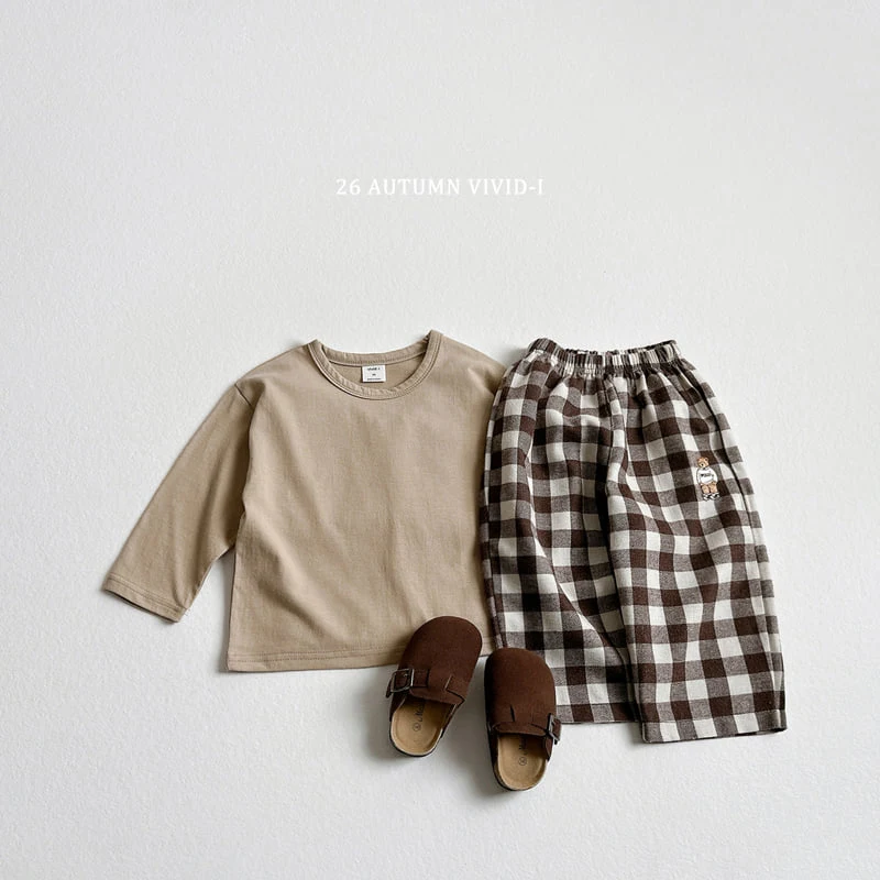 Vivid I - Korean Children Fashion - #toddlerclothing - BB Check Pants - 9
