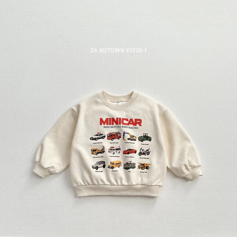 Vivid I - Korean Children Fashion - #todddlerfashion - Mini Moters Sweatshirt - 4