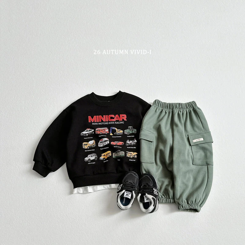 Vivid I - Korean Children Fashion - #toddlerclothing - Label Cargo Jogger Pants - 11