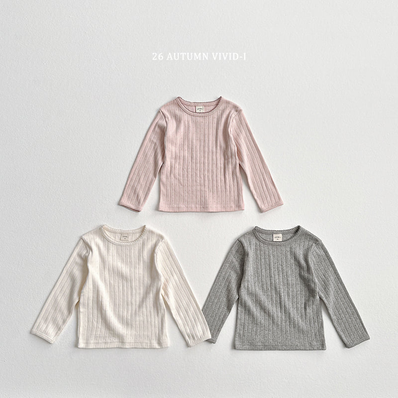 Vivid I - Korean Children Fashion - #toddlerclothing - Pincot Eyelet Tee - 3