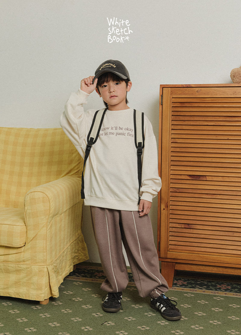Whitesketchbook - Korean Children Fashion - #Kfashion4kids - Lettering Jogger Set - 6