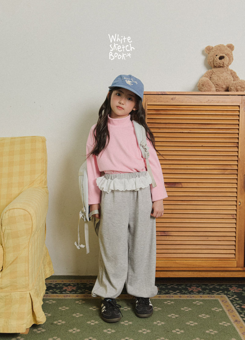 Whitesketchbook - Korean Children Fashion - #Kfashion4kids - New Half Peach Turtleneck Tee - 5