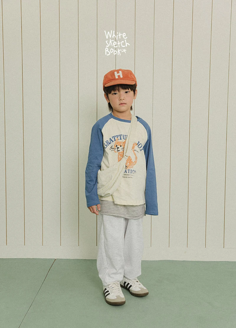 Whitesketchbook - Korean Children Fashion - #childofig - Kitten Raglan Colored Tee - 5
